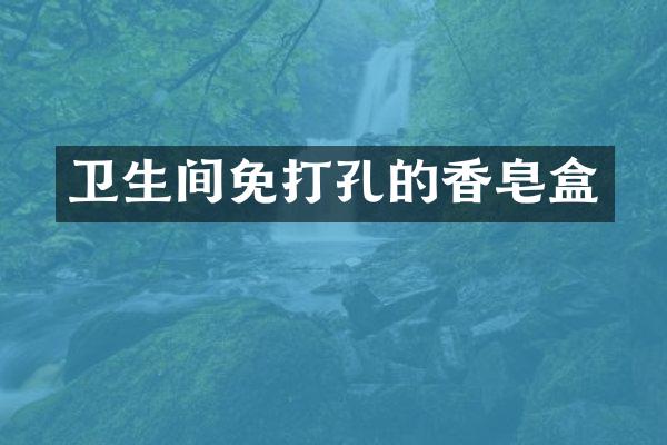 卫生间免打孔的香皂盒