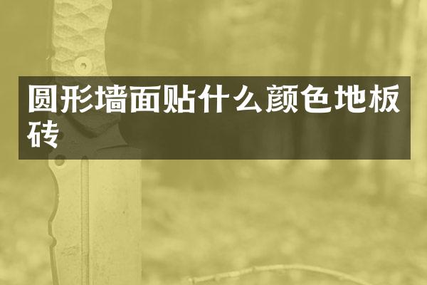 圆形墙面贴什么颜色地板砖