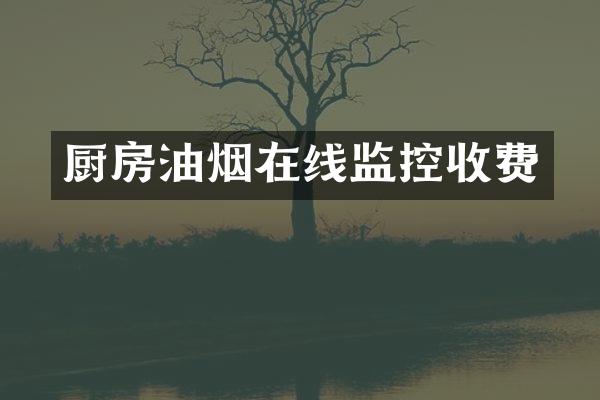 厨房油烟在线监控收费