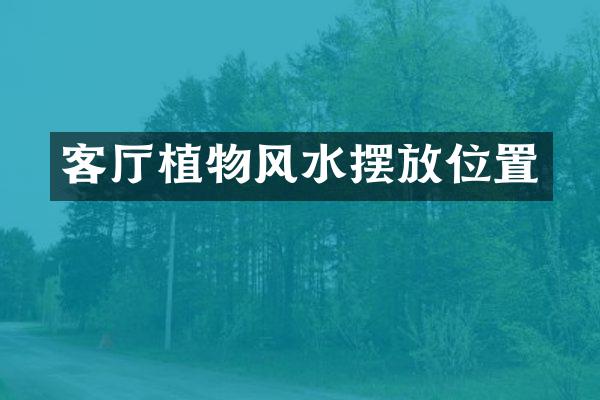 客厅植物风水摆放位置