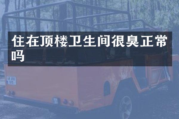 住在顶楼卫生间很臭正常吗
