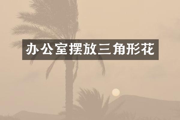 办公室摆放三角形花