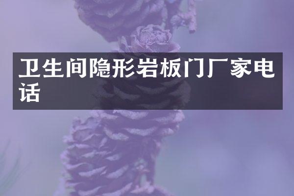 卫生间隐形岩板门厂家电话