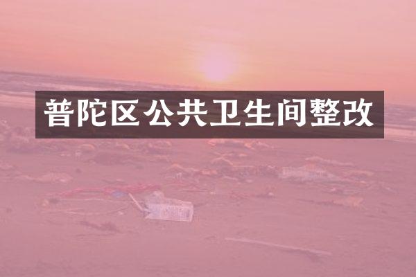 普陀区公共卫生间整改