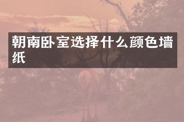 朝南卧室选择什么颜色墙纸