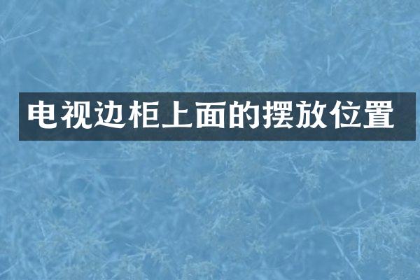 电视边柜上面的摆放位置