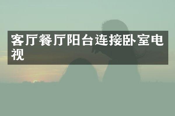 客厅餐厅阳台连接卧室电视