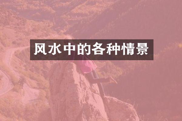 风水中的各种情景