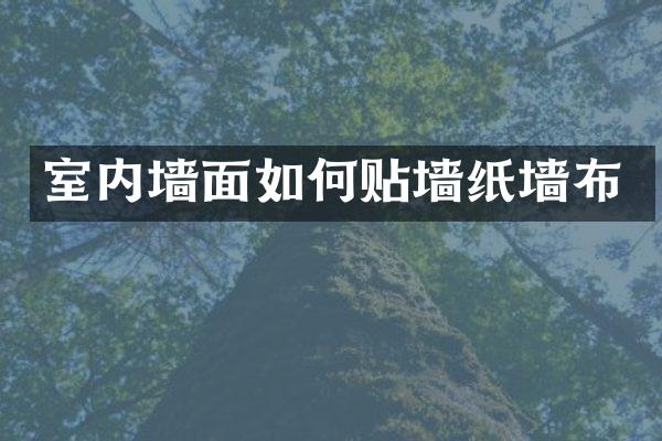 室内墙面如何贴墙纸墙布