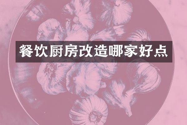 餐饮厨房改造哪家好点