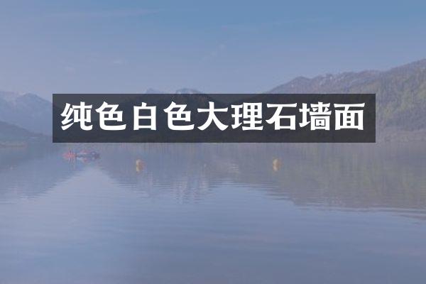 纯色白色大理石墙面
