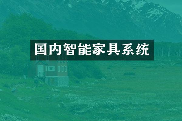 国内智能家具系统