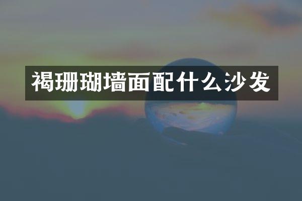 褐珊瑚墙面配什么沙发