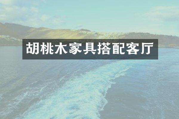 胡桃木家具搭配客厅