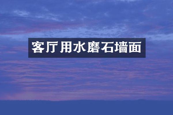 客厅用水磨石墙面