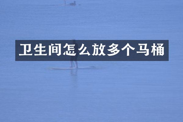 卫生间怎么放多个马桶