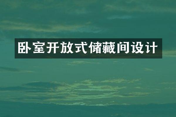 卧室开放式储藏间设计