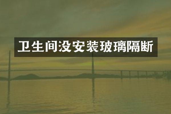 卫生间没安装玻璃隔断
