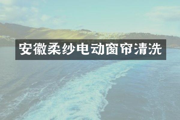安徽柔纱电动窗帘清洗