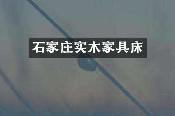 石家庄实木家具床
