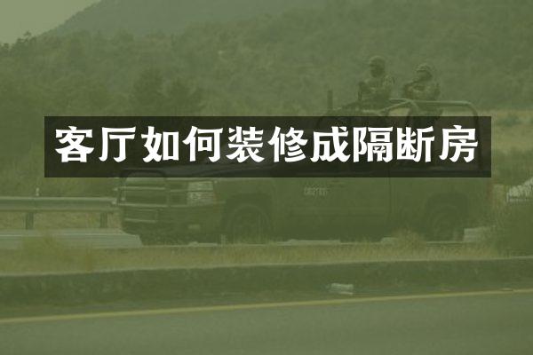 客厅如何装修成隔断房