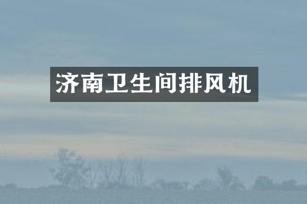 济南卫生间排风机