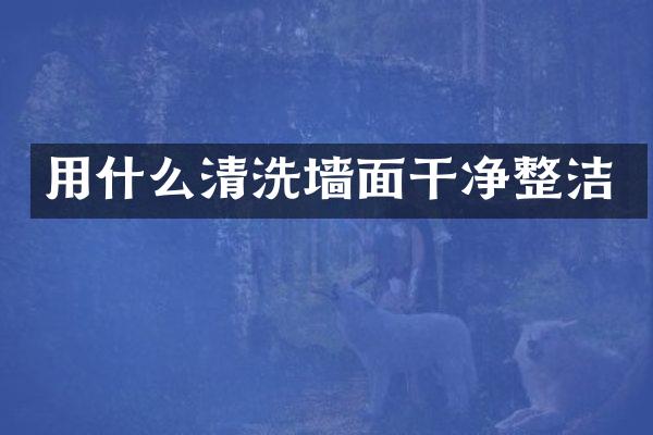 用什么清洗墙面干净整洁