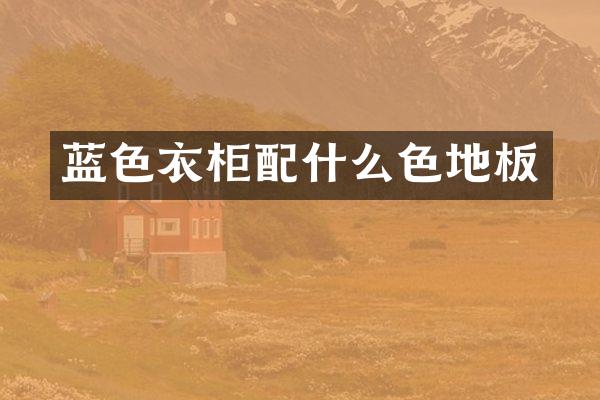 蓝色衣柜色地板