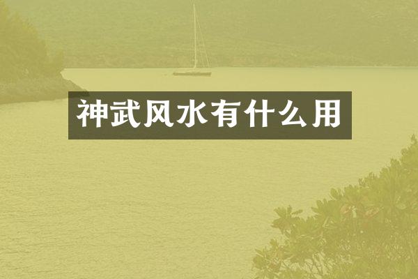 神武风水有什么用