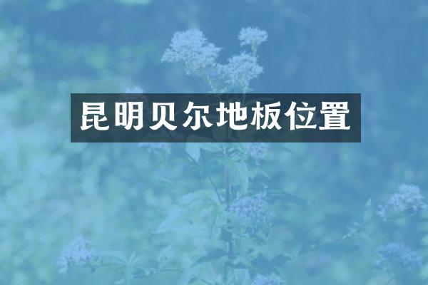昆明贝尔地板位置
