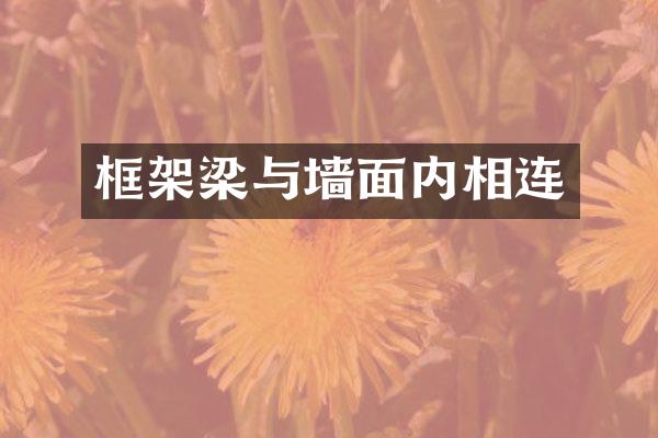 框架梁与墙面内相连