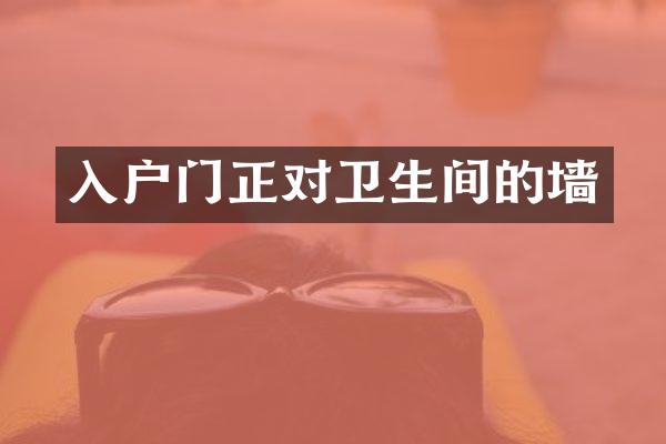 入户门正对卫生间的墙