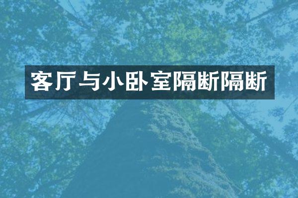 客厅与小卧室隔断隔断
