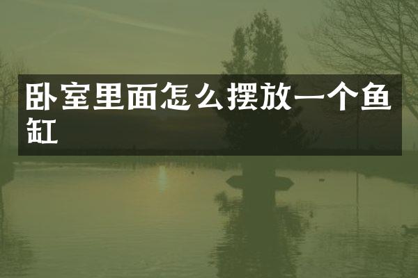 卧室里面怎么摆放一个鱼缸