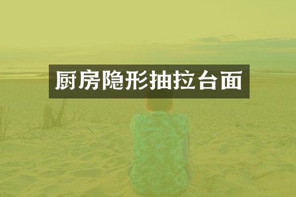 厨房隐形抽拉台面