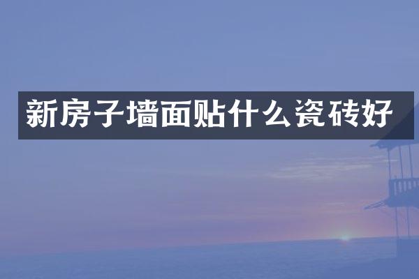 新房子墙面贴什么瓷砖好