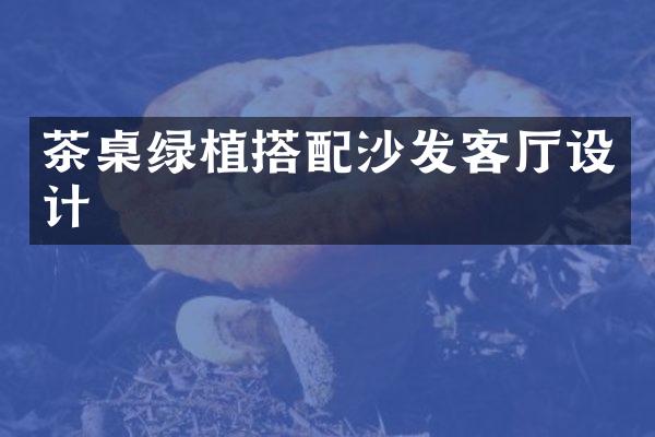 茶桌绿植搭配沙发客厅设计