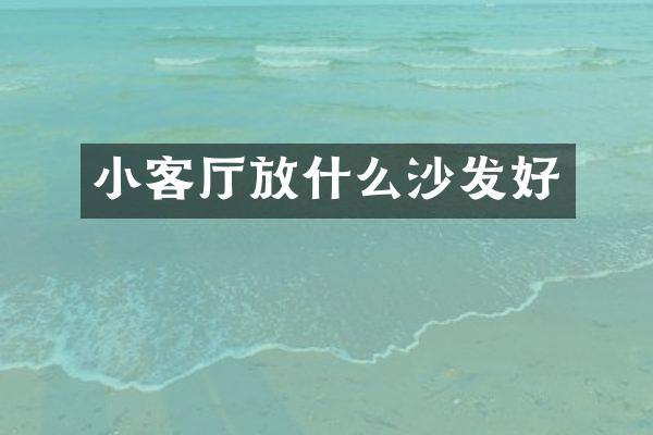小客厅放什么沙发好