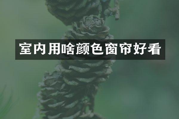 室内用啥颜色窗帘好看