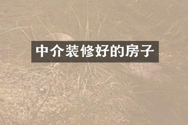 中介装修好的房子