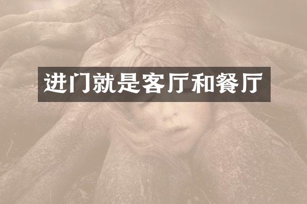 进门就是客厅和餐厅