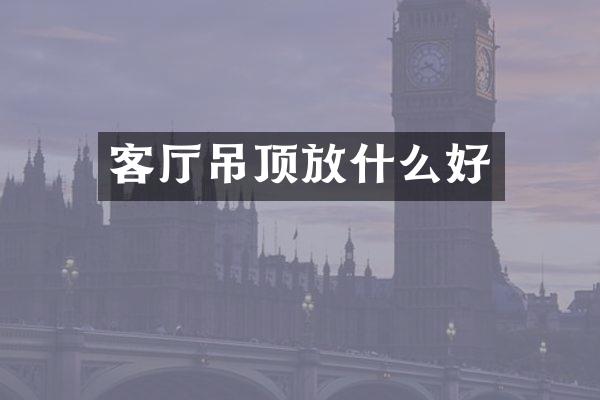 客厅吊顶放什么好