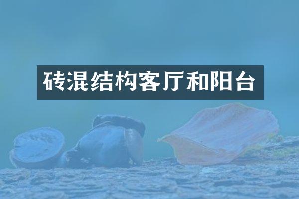 砖混结构客厅和阳台