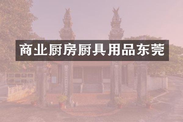 商业厨房厨具用品东莞