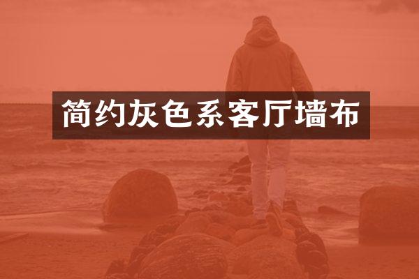 简约灰色系客厅墙布