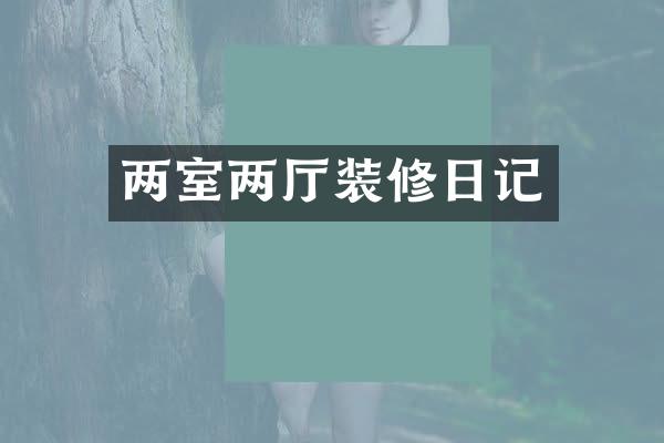 两室两厅装修日记