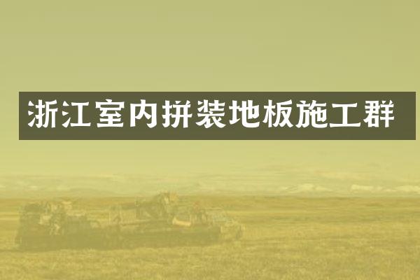 浙江室内拼装地板施工群