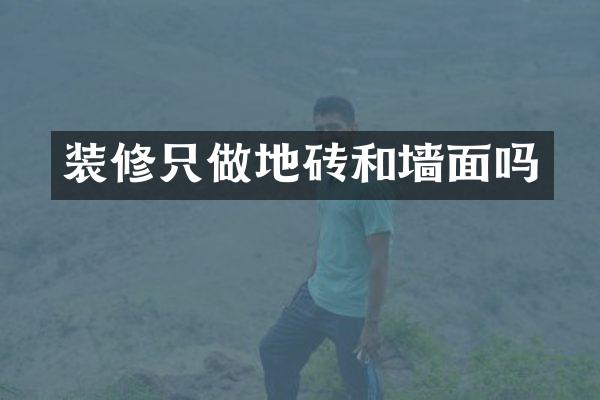 装修只做地砖和墙面吗