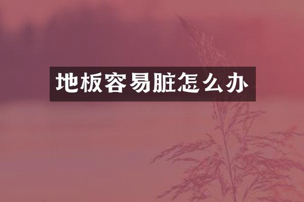 地板容易脏怎么办