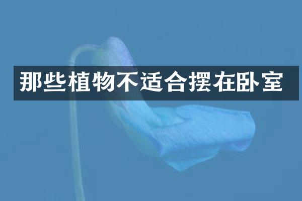 那些植物不适合摆在卧室